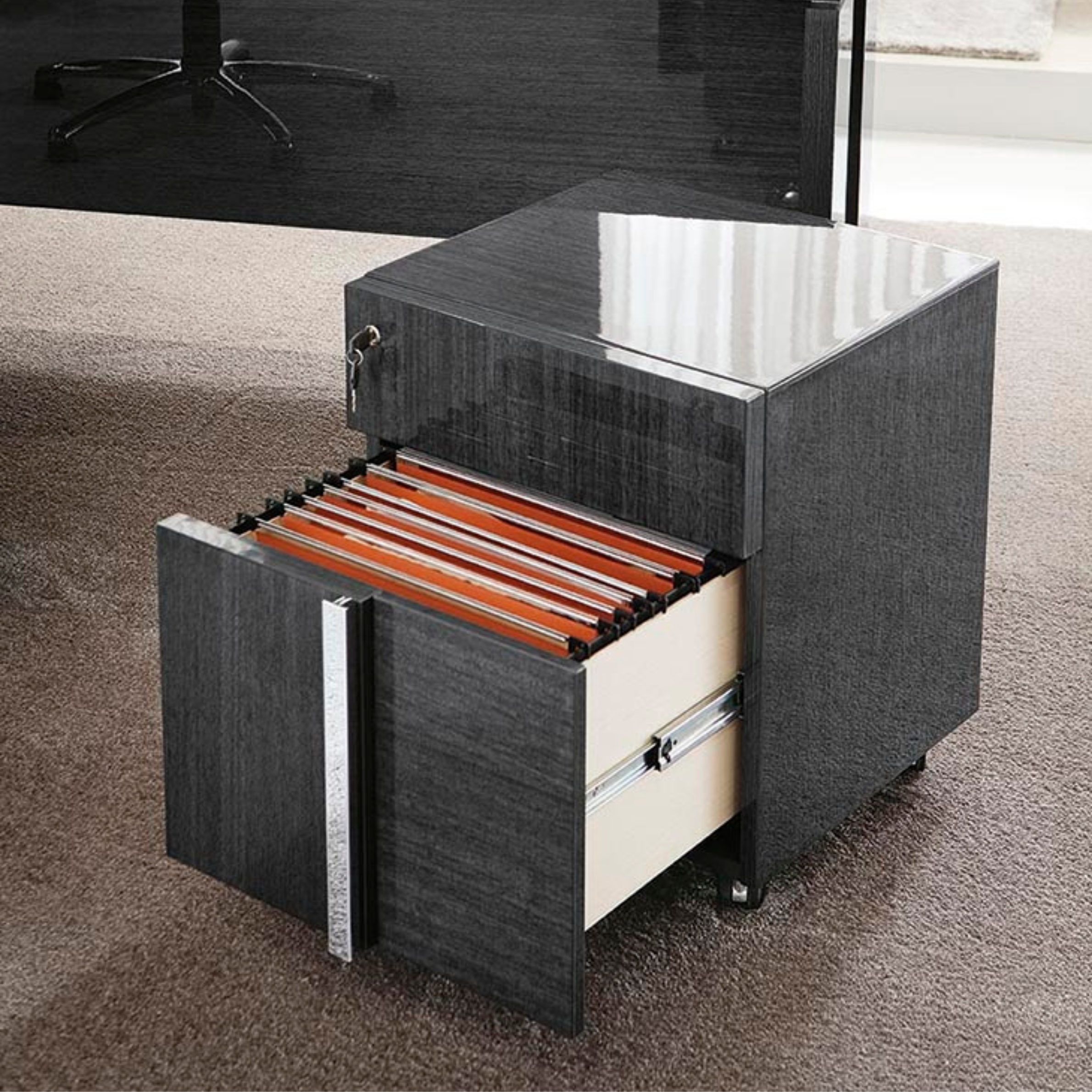 Montecarlo Small File Cabinet with Wheels