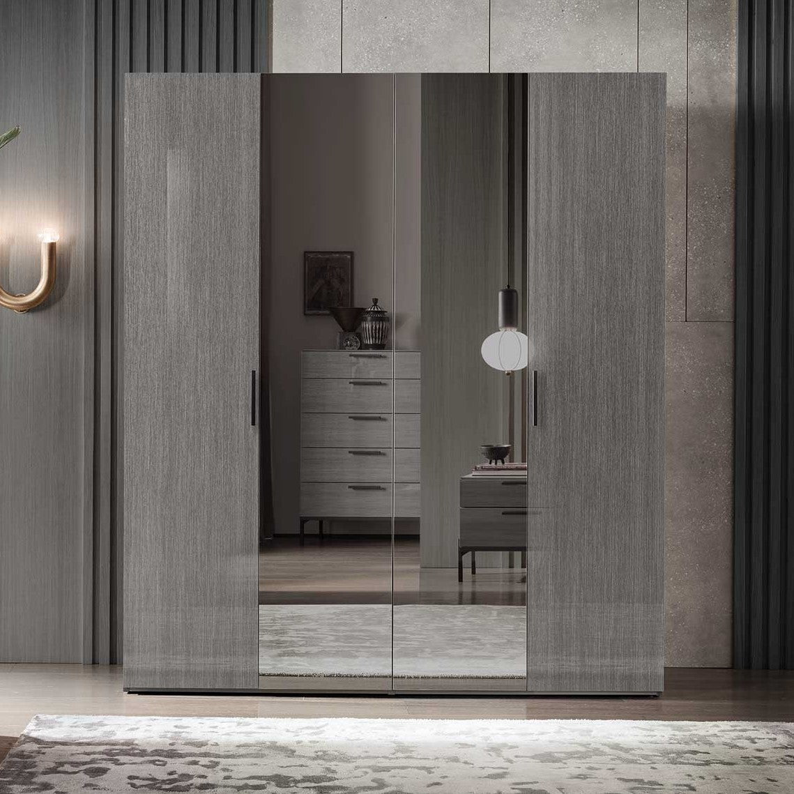 Novecento 4 Door Wardrobe